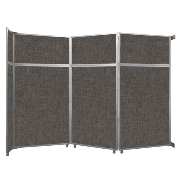 Operable Wall Folding Room Divider 11'9" x 8'5-1/4" Mocha Fabric